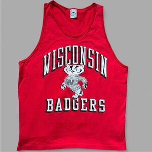 Vintage 90’s Wisconsin Badgers NCAA Men’s Tank Top. Size XL.